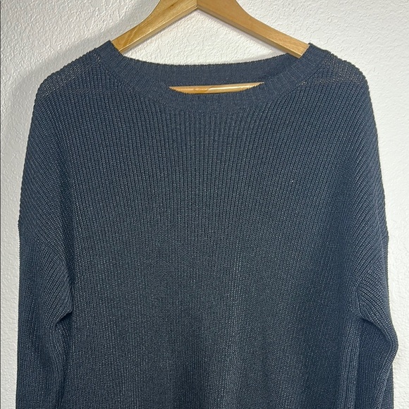 Bukht Classic Knit Black Men's Sweater Made In Japan - Picture 2 of 7
